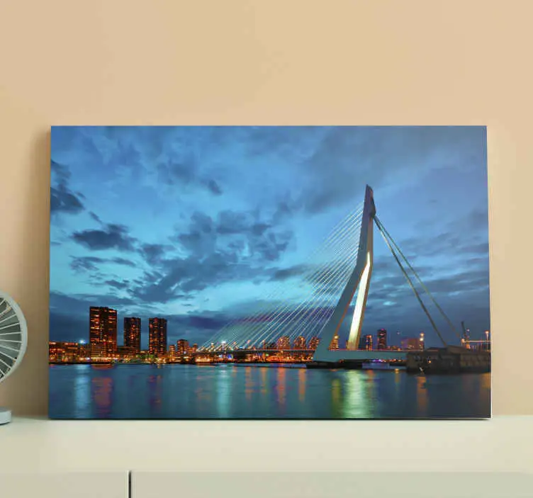 Rotterdam skyline city skyline canvas tavla Begränsat antal