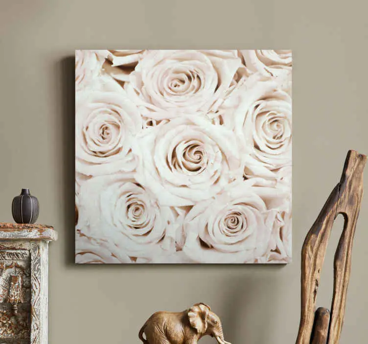 Fynd Kanvas blommor och växter mild rosblomma