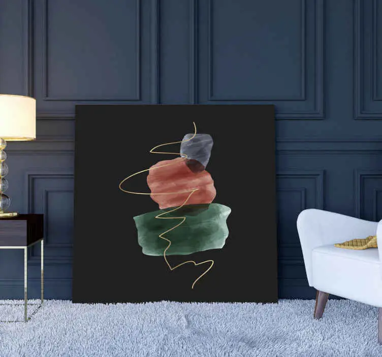 Modern kanvas abstrakta stenarformer Kundfavorit