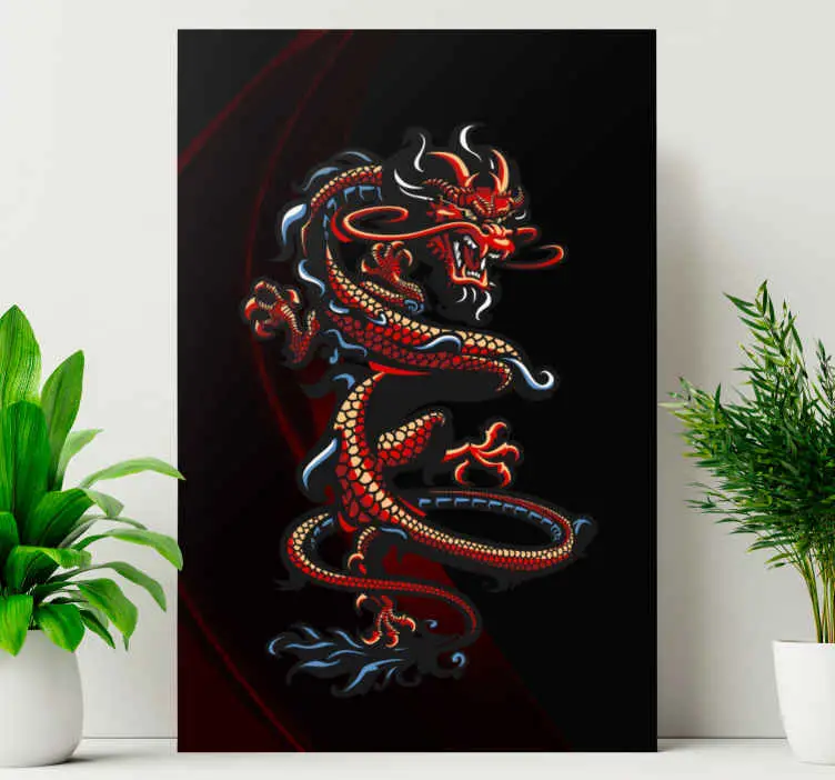 Rea Kanvas sländor med majestätisk drakdesign