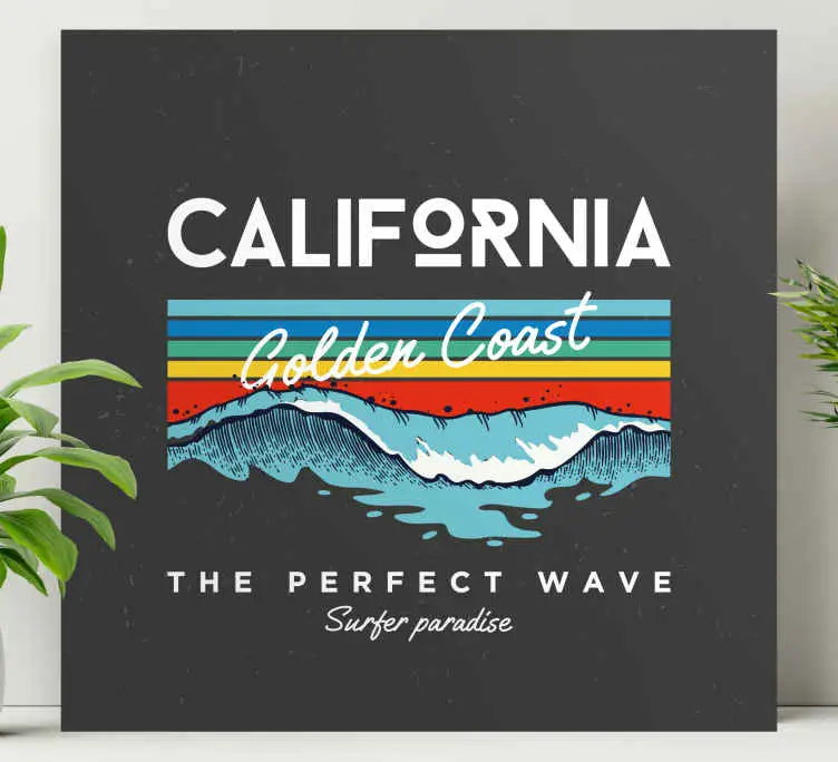 Populärt val Kanvas städer och länder california surfer vågor