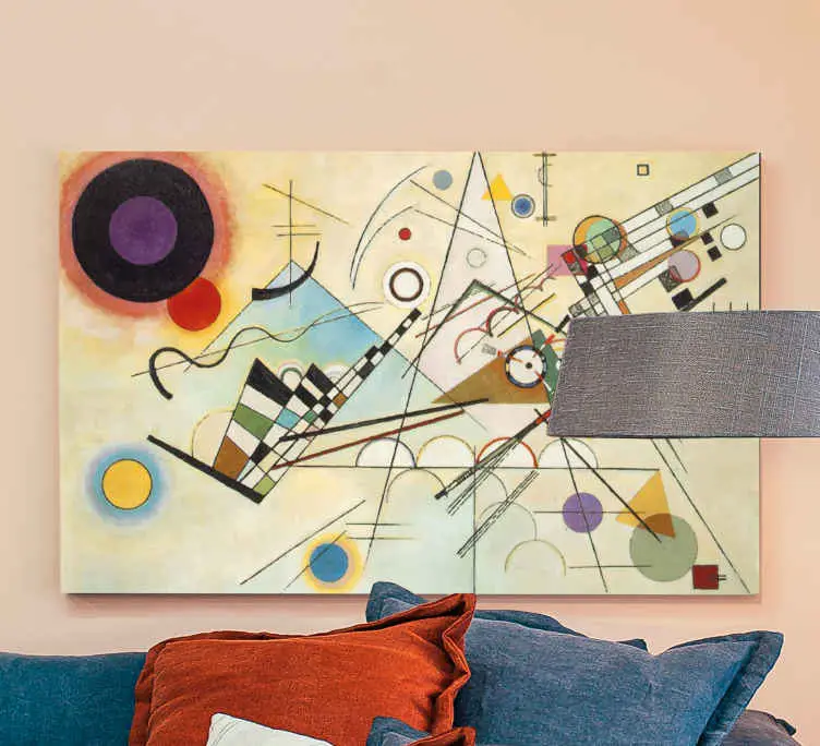 Abstrakt kanvas geometrisk formkomposition Nyhet