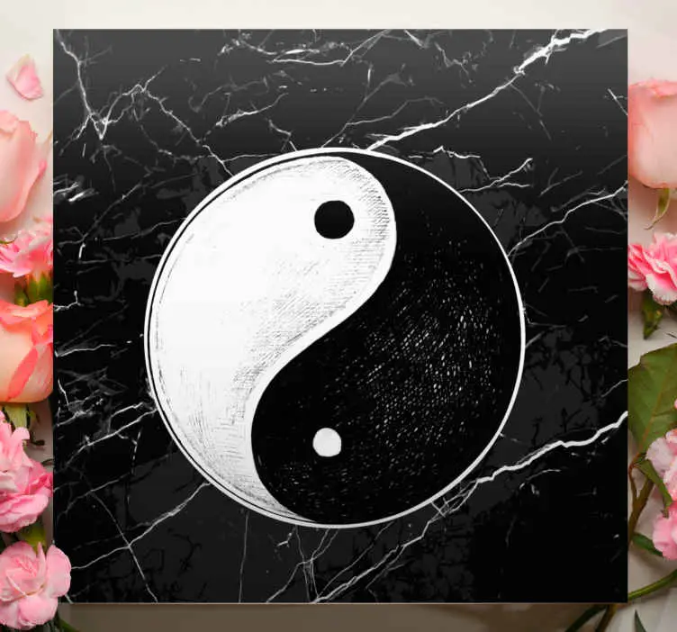 Kanvas zen yin yang symbol Rabatt