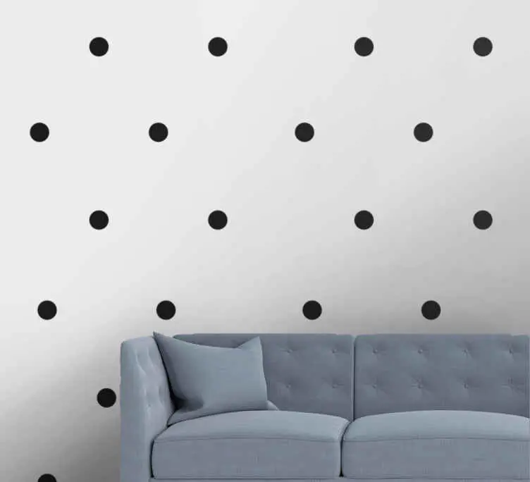 Nordisk stil svarta prickar cool abstrakt tapet Expressleverans