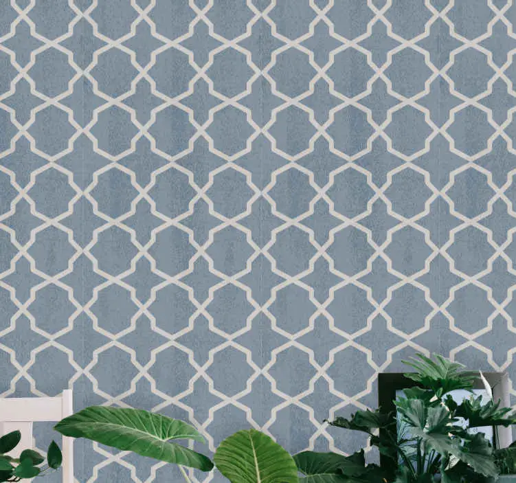 Elegant blå design modern tapet Billigare