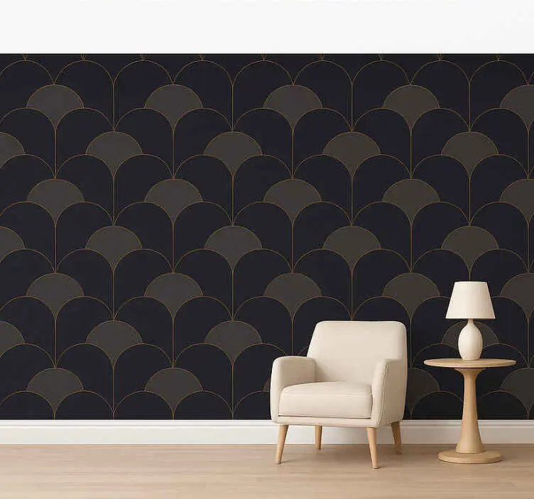Säker betalning 1920-talets valvdesign Tapet andra vintage