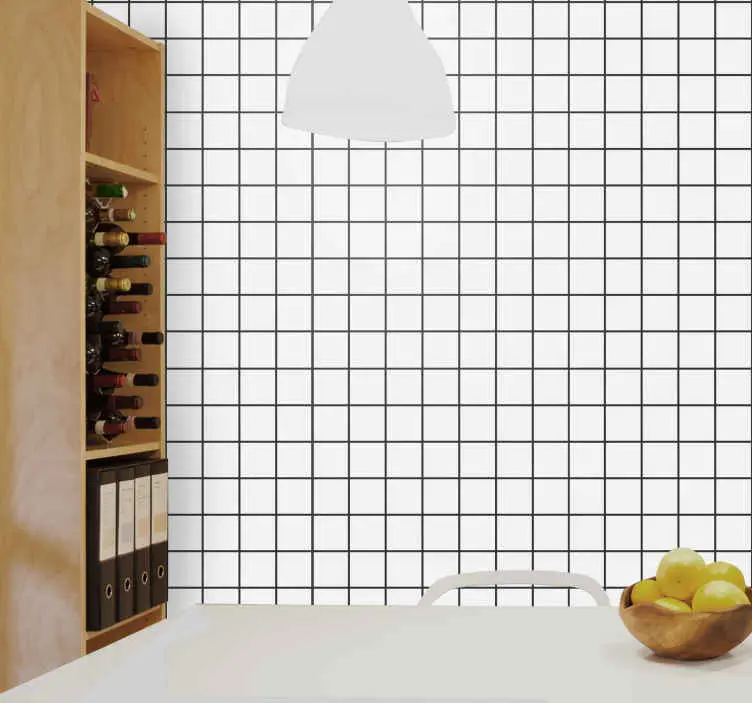 Billig Geometriska rutnät tapet geometriska former