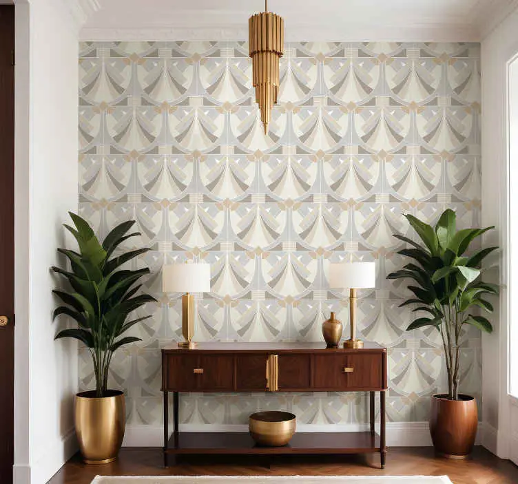 Köp nu Art deco geometrisk design Biljetter tapet