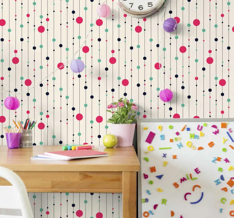 Kul polka dot tapet Snabb leverans