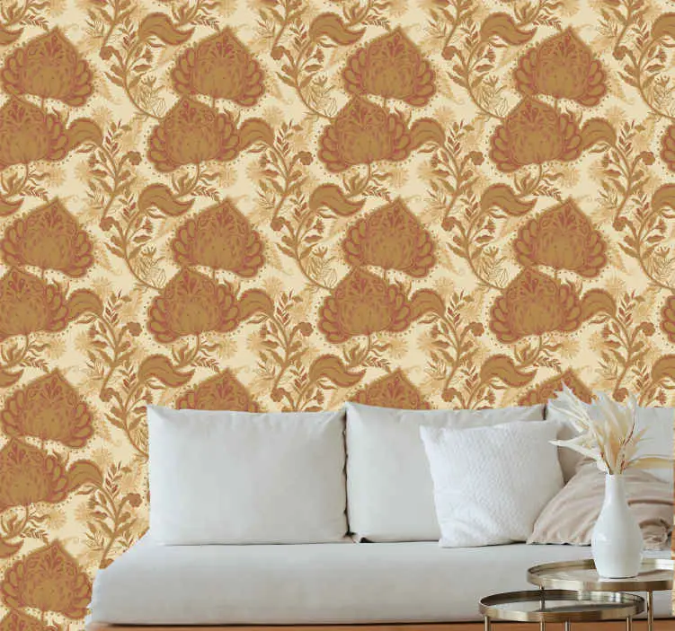 risnedsättning Naturinspirerad design Tapet blommig