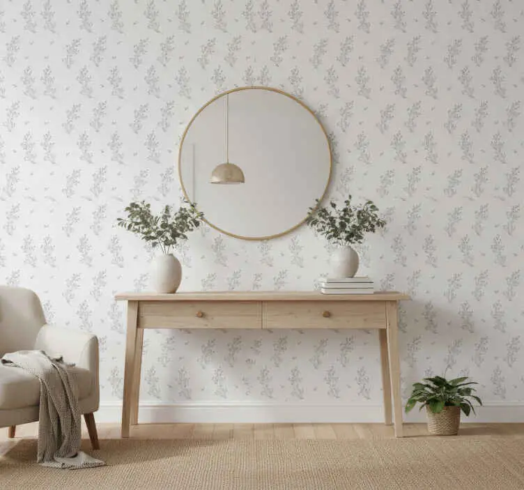 Billigare Tapet korridor subtilt blomstermotiv