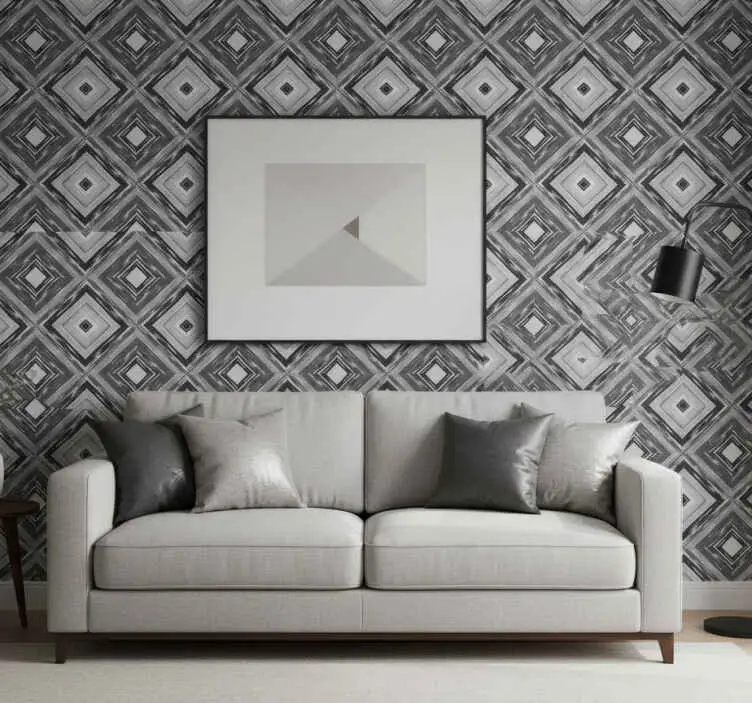 Populärt val Tapet geometriska former diamantillusion