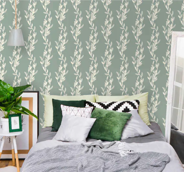 Outlet Delikat vinstocksdesign Tapet blommig