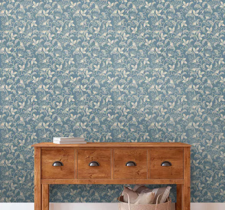 Fynd Vintage blommönster Tapet blommig