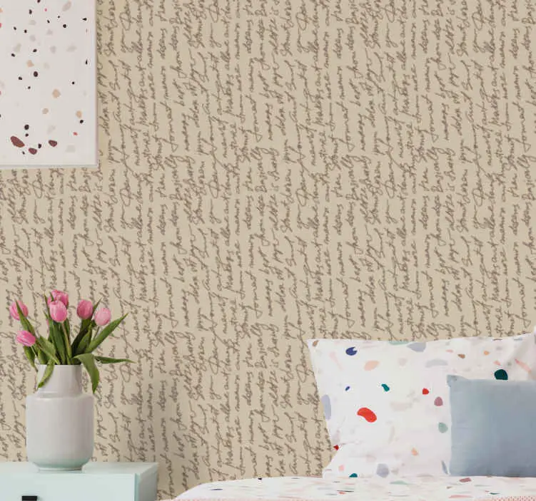 Billigare Elegant manusskrivning brev tapet