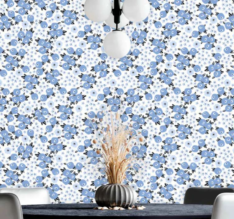 Köp nu Blommönster fusion Tapet blommor