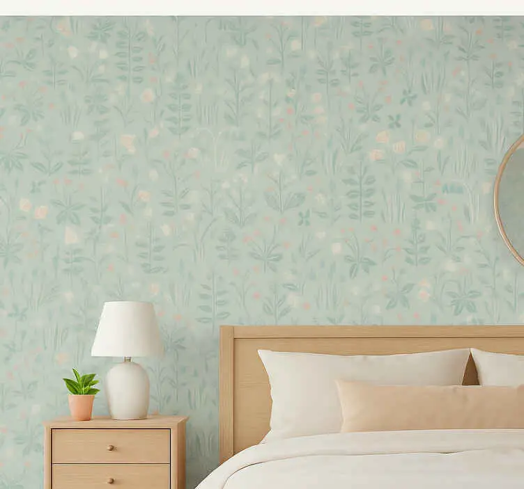 Kampanj Äktenskap tapet scandi blomster