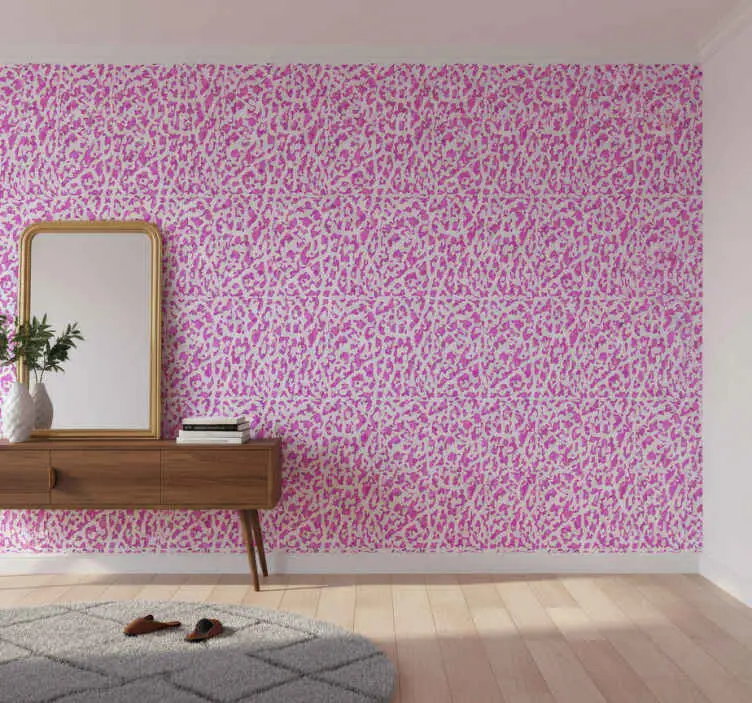 Dyr tapet fuchsia leopardmönster Endast idag