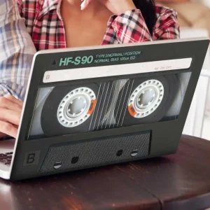 80-talet kassett med laptop-kassett Fynd