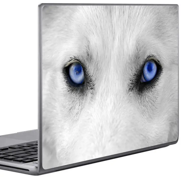 Köp online Wolf eyes laptop sticker