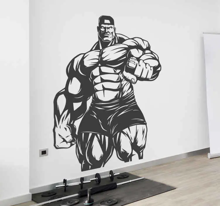 Rea Stor bodybuilder gym väggdekor