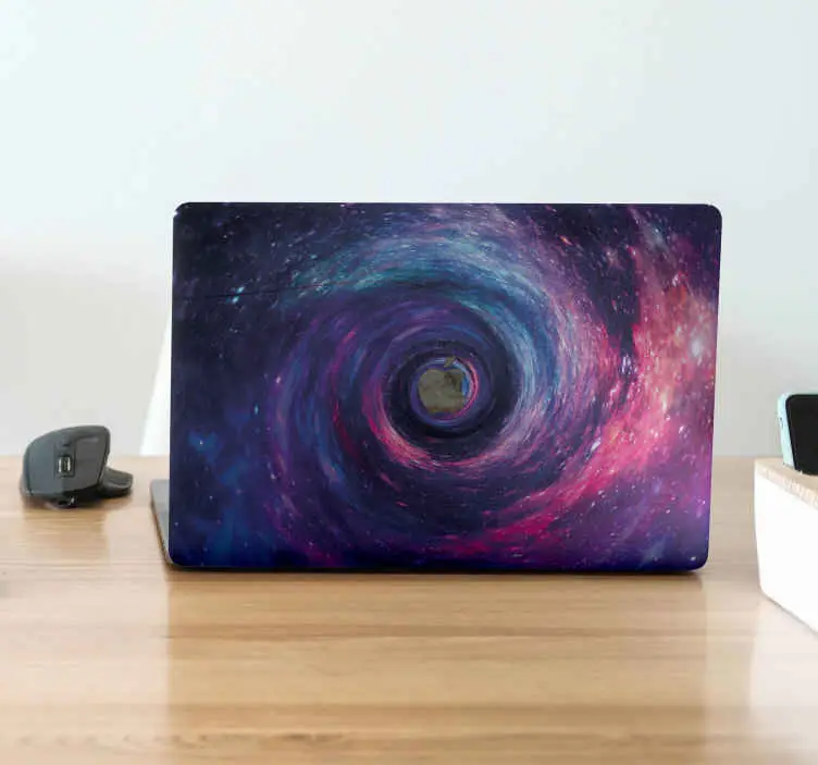 Galaxy spiral science laptopdekaler Expressleverans