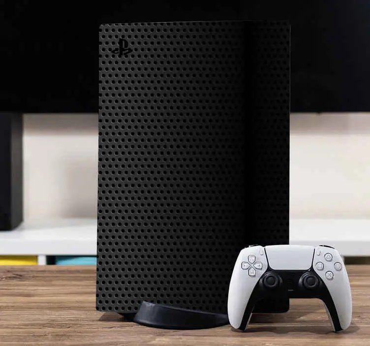 Svart kol skin playstation 5 dekal Begränsat antal