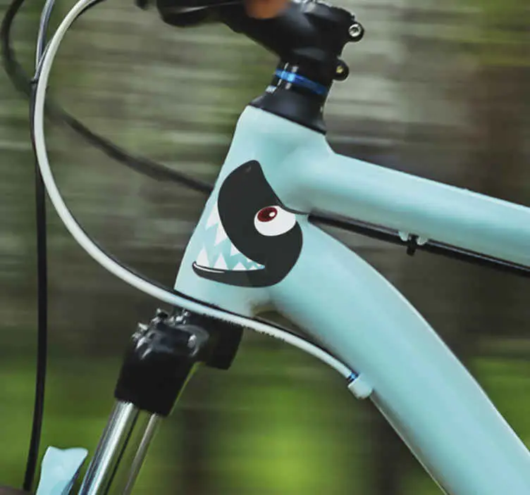 Haj ansikte cykel dekal Billigare