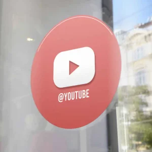 Youtube personlig fönster dekal Begränsat erbjudande