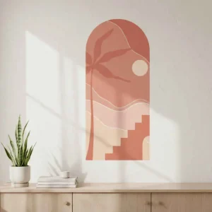 Abstract modern båge wallsticker Sänkt pris
