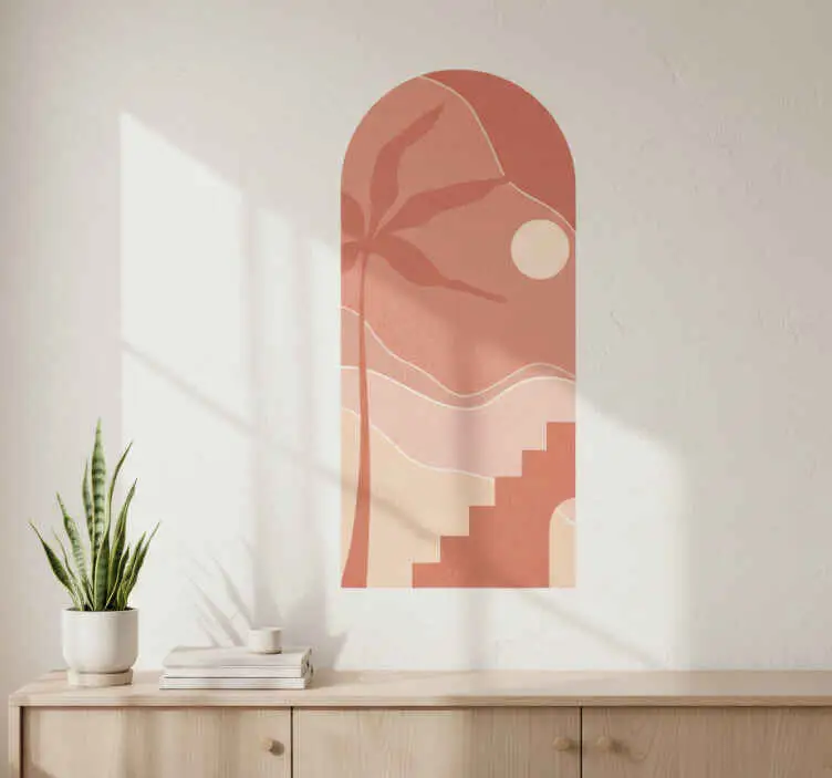 Abstract modern båge wallsticker Sänkt pris