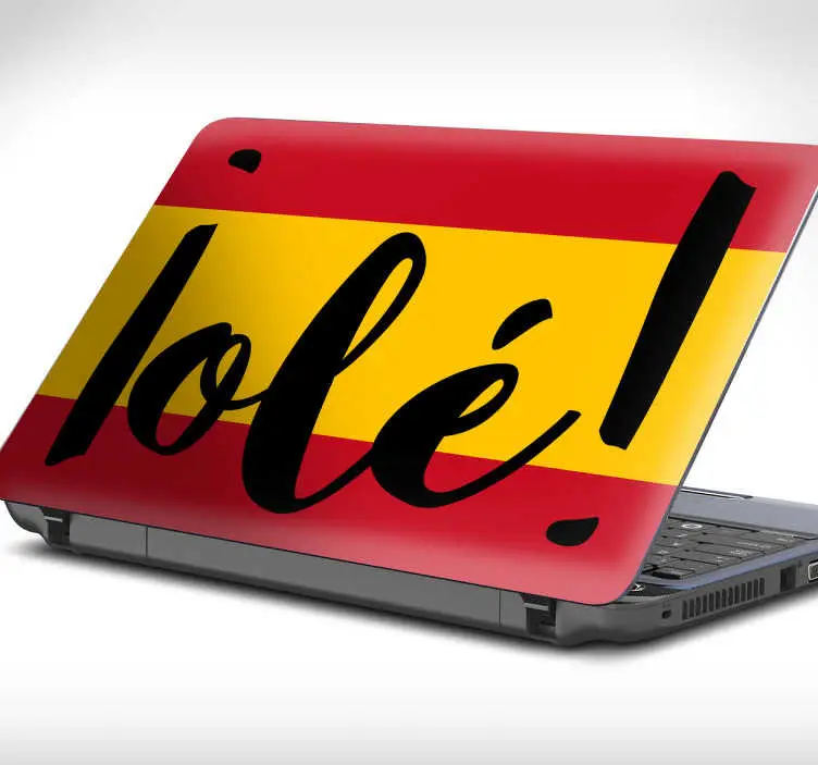 Premium Spanien olé bärbar dator hud dekal