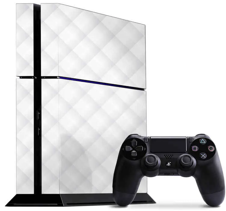 Klassisk vit bakgrund playstation 4 dekal Köp online