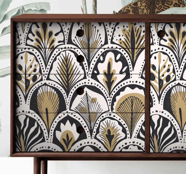 Handla nu Art deco mönster dekaler för möbler