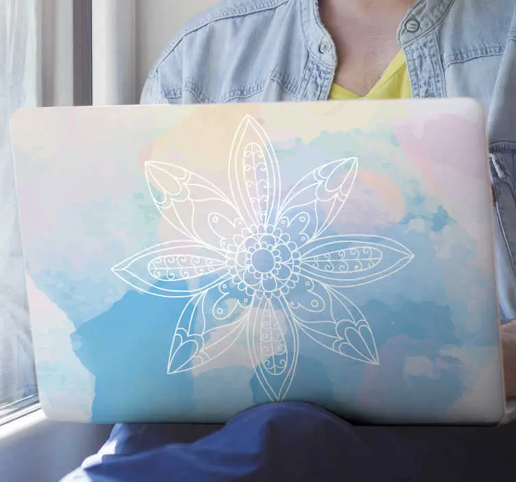 Färgglada mandala laptop hud Kampanj