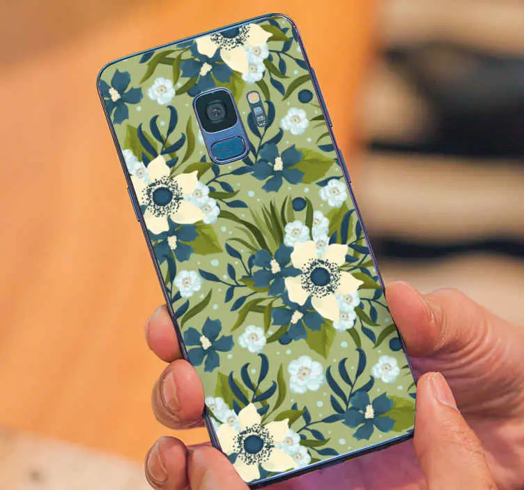 Sommar färgglada blommönster samsung dekal Sista chansen