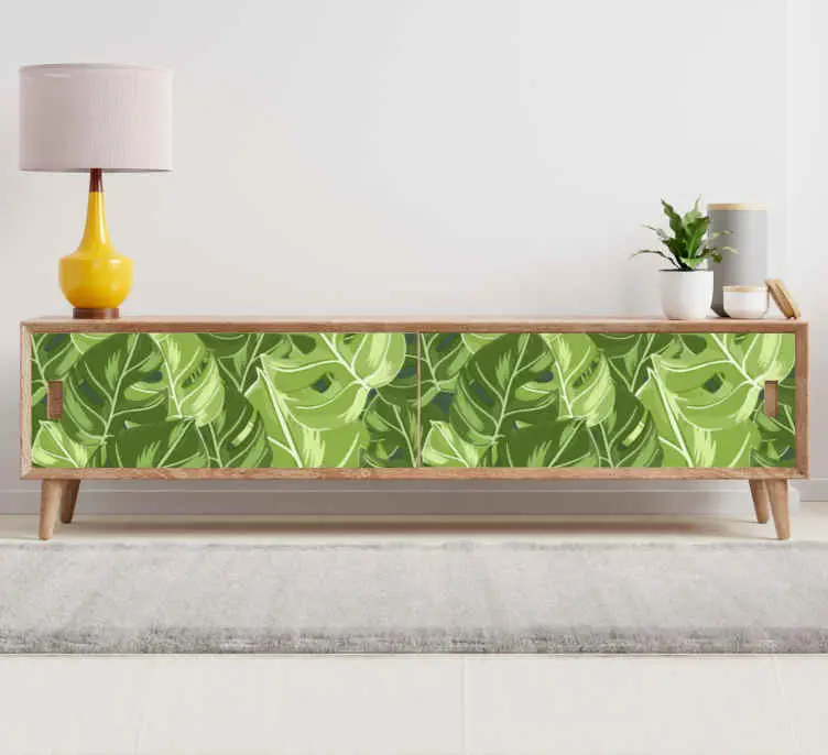 Monstera växtdesign dekaler för möbler Outlet
