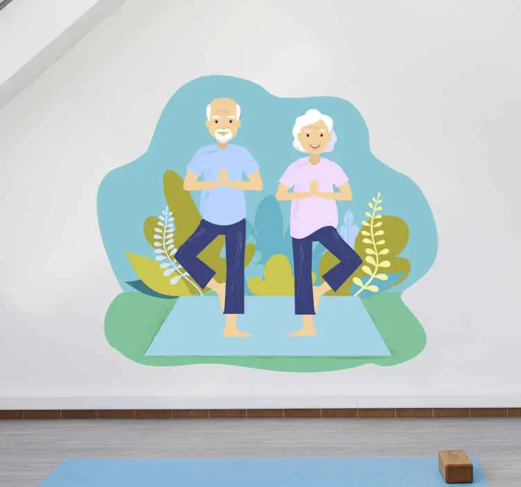 Par träning yoga väggdekor Bästa pris