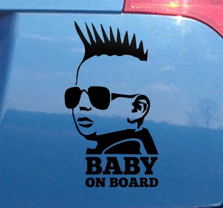 Rea Rock baby i bil vinyl dekal