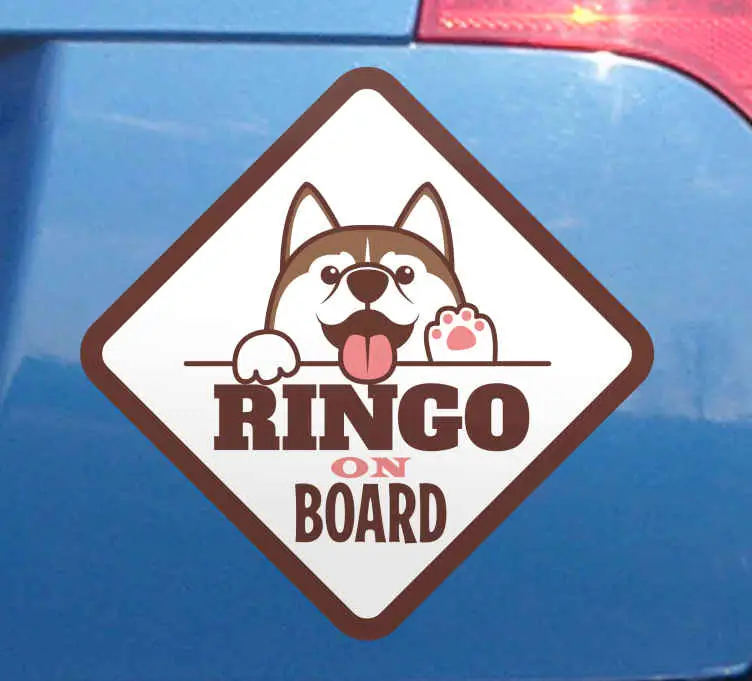 Extra rabatt Fantastisk hund kikar bil dekal