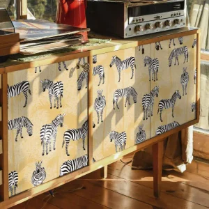 Zebra print stil klistermärken till möbler Köp nu