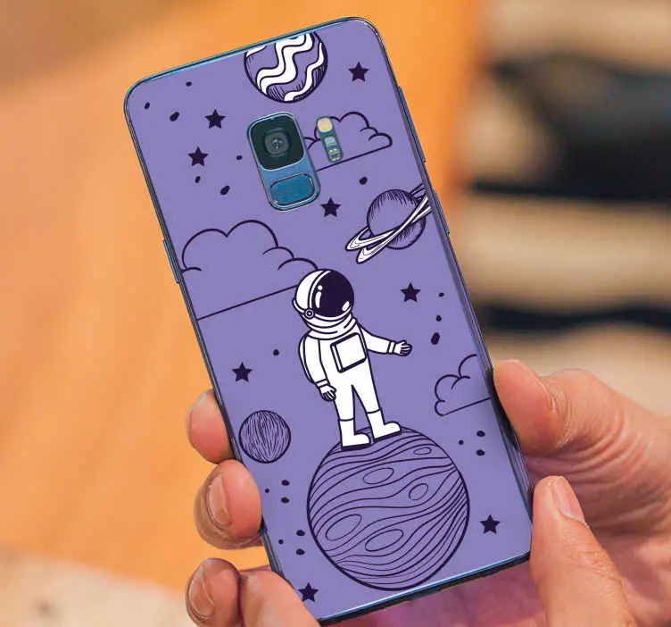 Köp nu Astronaut rita med planeter samsung dekaler