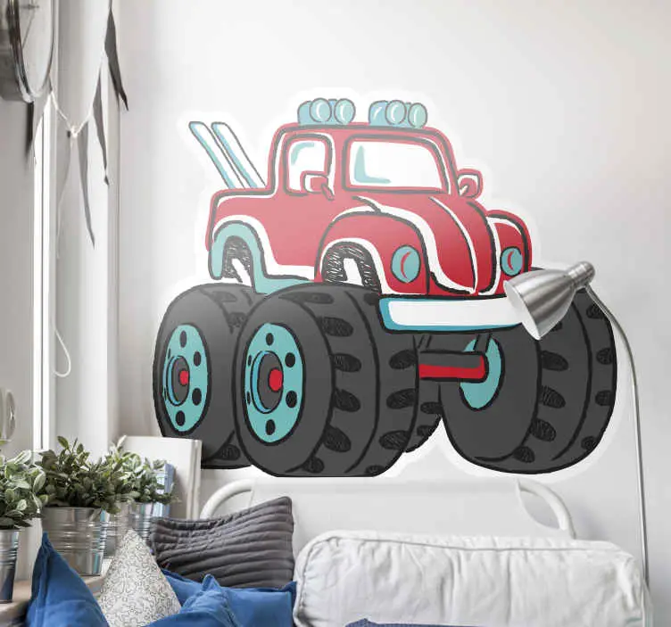 Monster truck bil dekal Begränsat erbjudande