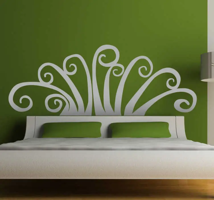 Abstrakt blommig headboard väggdekor Bästa pris
