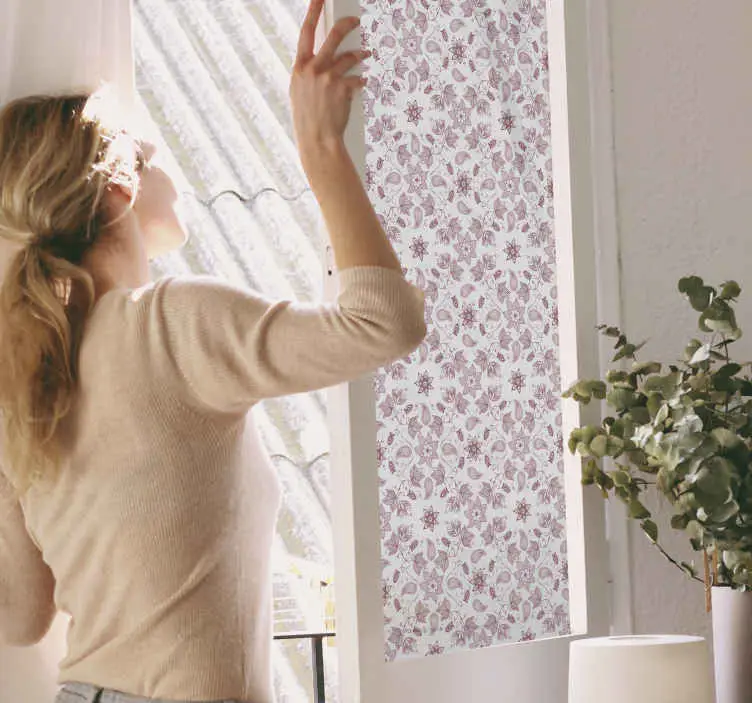 Kundfavorit Vackra paisley blommor fönster dekaler