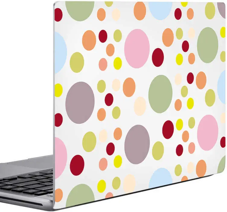Erbjudandepris Färgglada bubblor laptop dekal