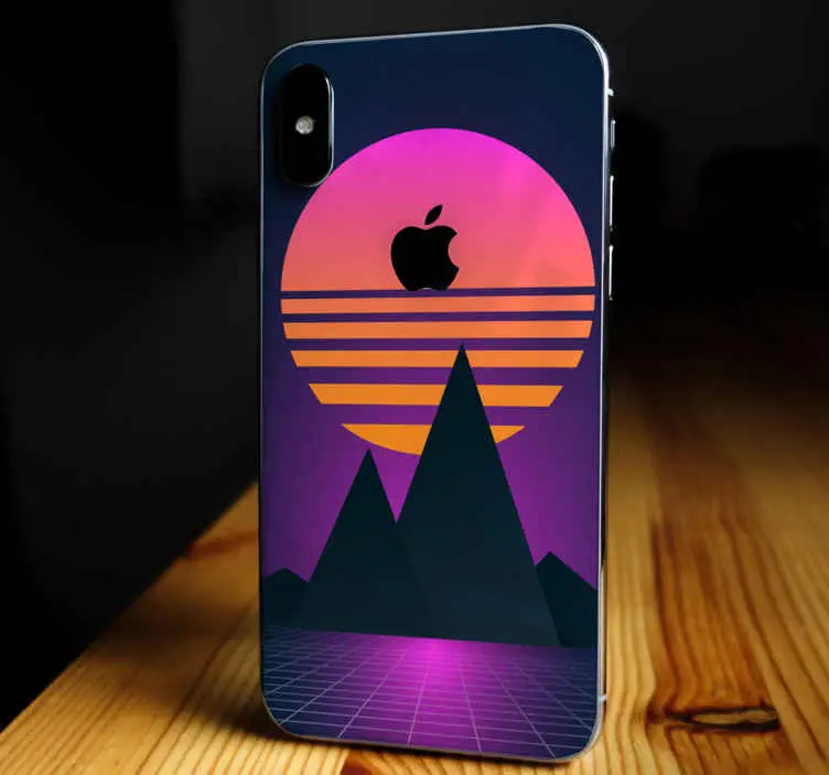 Vintage och retro sun iphone dekal Snabb leverans