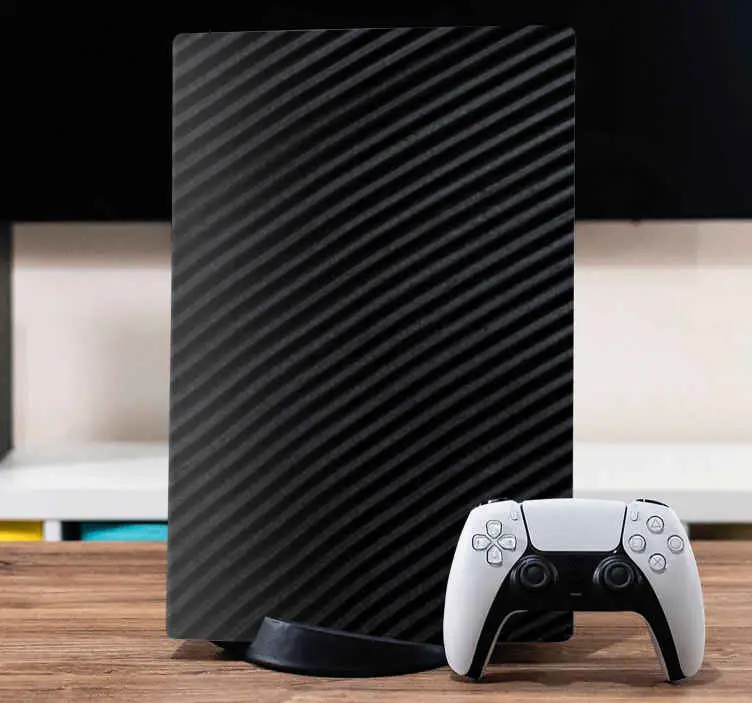 Populärt val Solid matt svart playstation 5 dekal