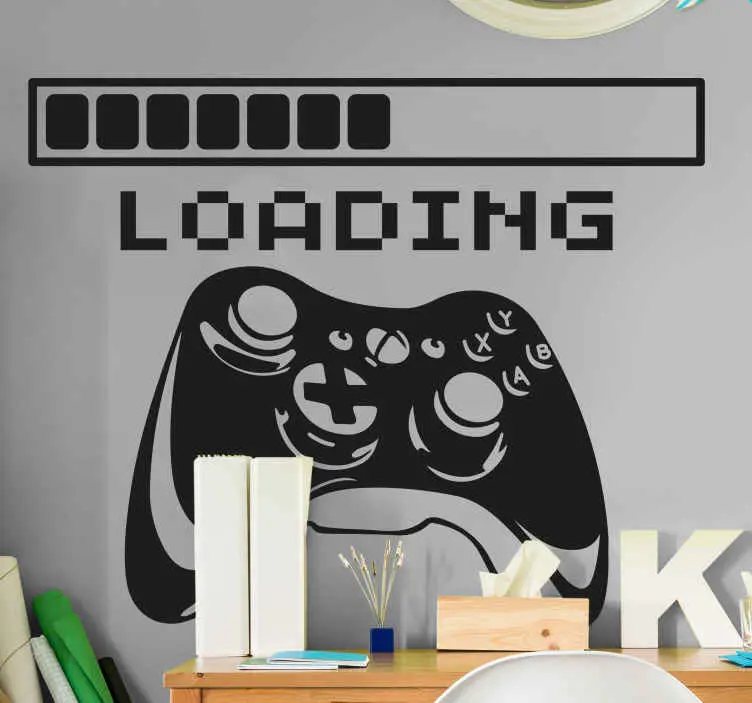 Billig Xbox-controller laddar väggdekal för videospel