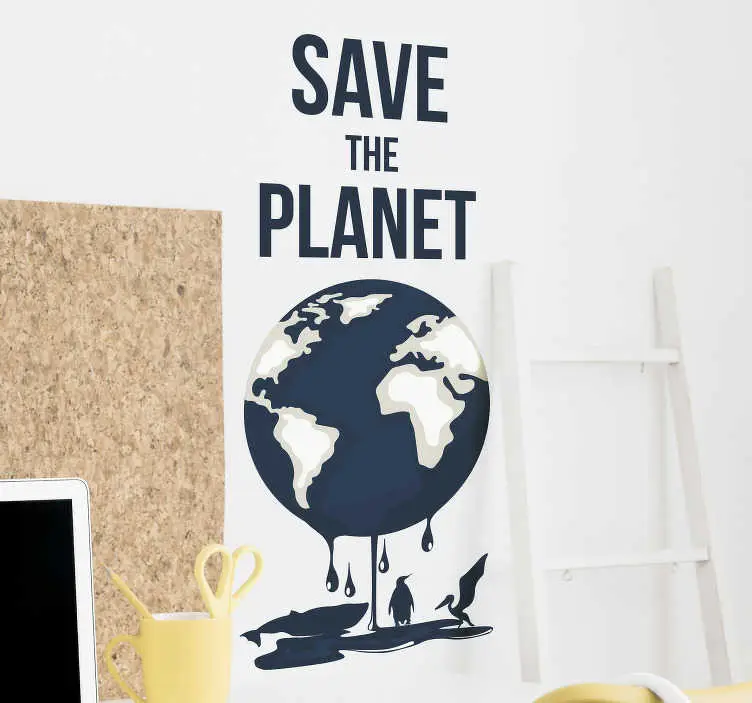 Lågt pris Spara planeten väggdekor